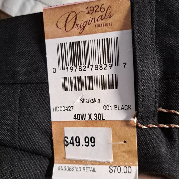 NEW 1926 Originals Men's Straight Fit Gray Dress Pants Size 40x30 - Picture 5 of 8